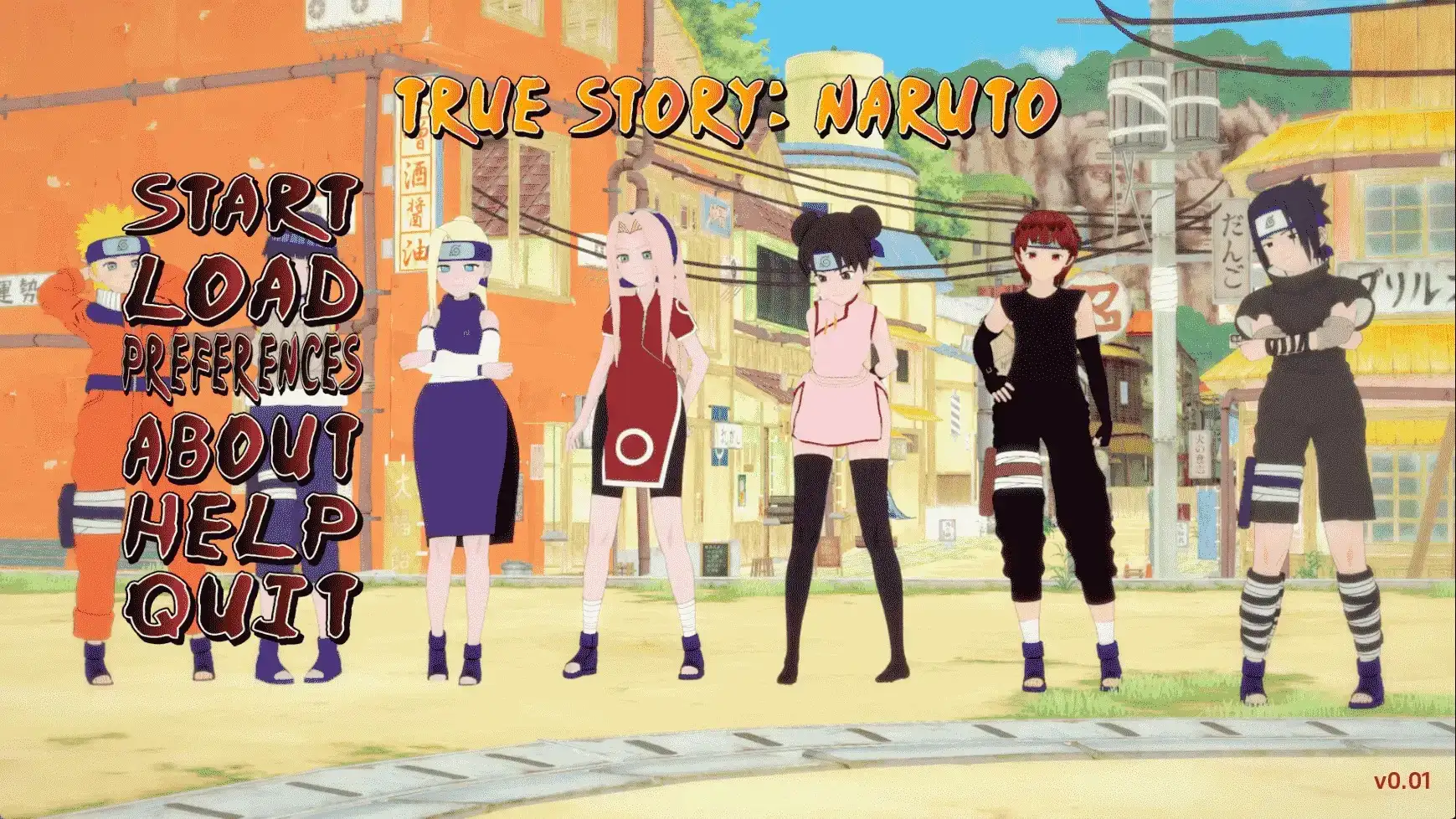 【同人SLG/汉化/动态】真实故事：火影忍者v0.1 AI版【PC+安卓/540MB/更新】True Story: Naruto [v0.1]illusion中国i社Steam游戏下载